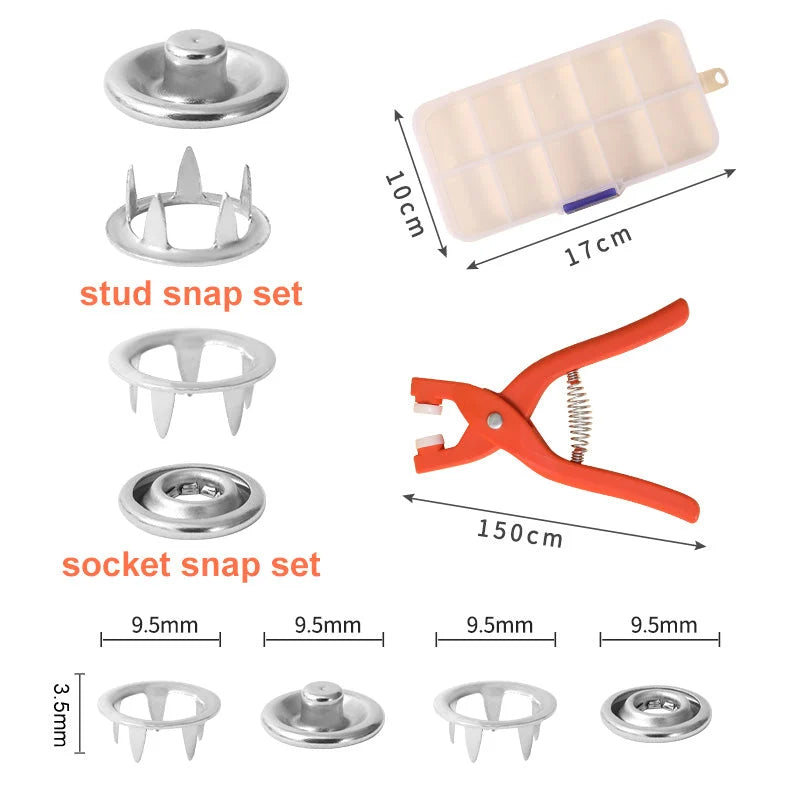 Snap Button Fastener - 120 snap button free