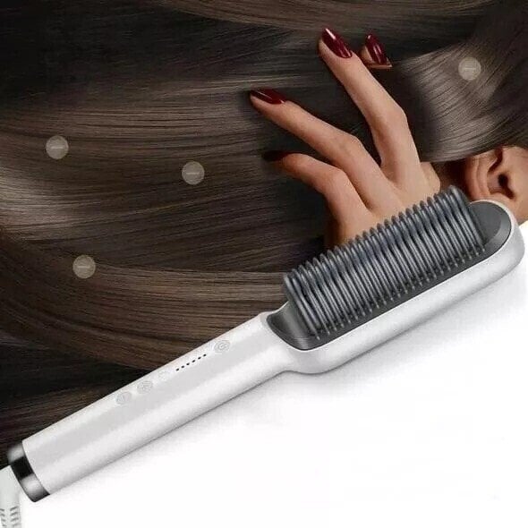 2 in 1 Hair Straightener and Styling Comb with Negative Ion Technology.