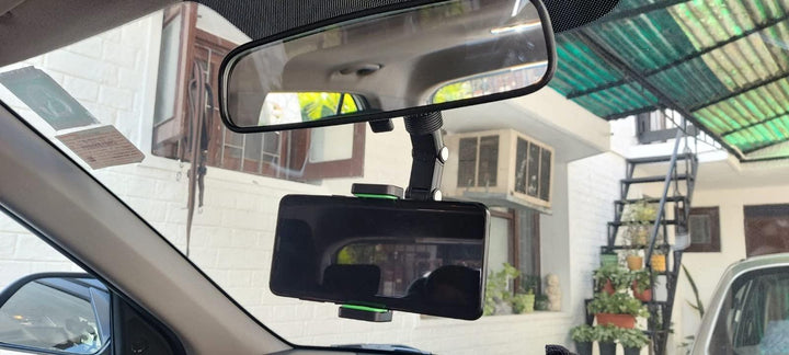 Rear View Mirror Mount Car Phone Holder