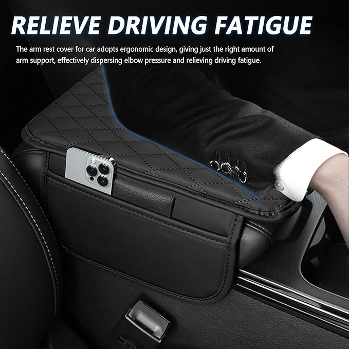 Premium Leather Waterproof Armrest Cover Protector