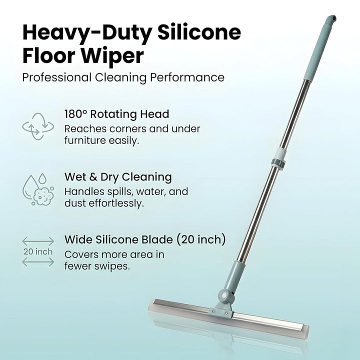 Heavy Duty Floor Wiper with Telescopic Handle |🔥FLAT 50% SAVING🔥