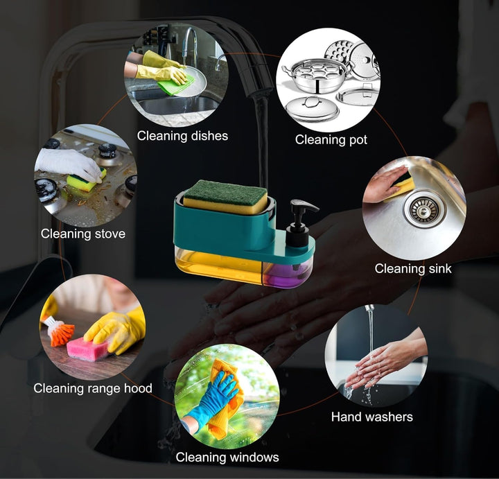 3 in 1 Soap Dispenser for Kitchen