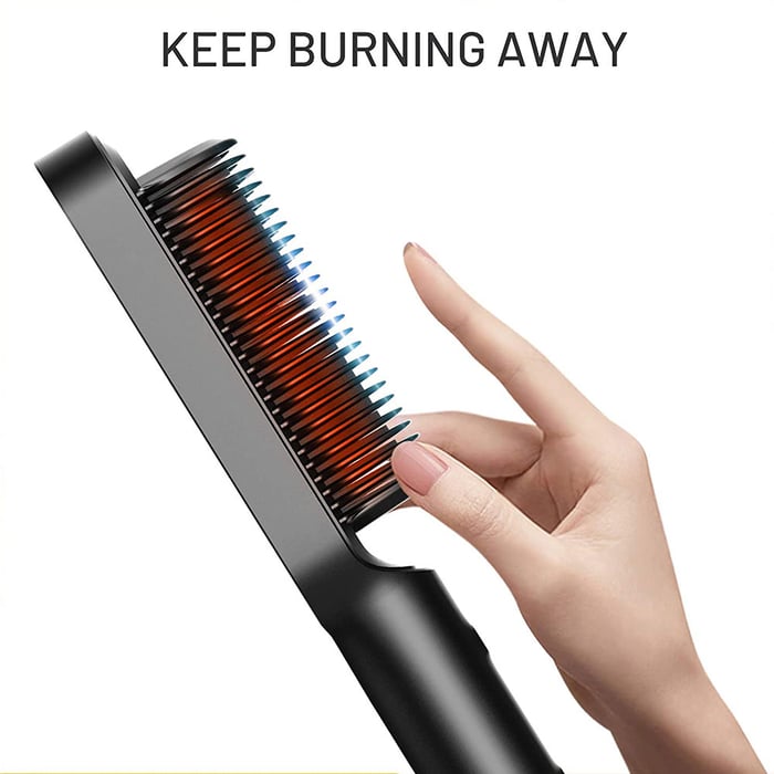 2 in 1 Hair Straightener and Styling Comb with Negative Ion Technology.