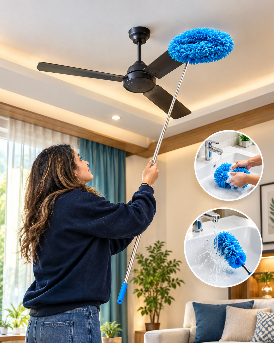 DustPro : Bendable, Extendable Fan and Ceiling Duster