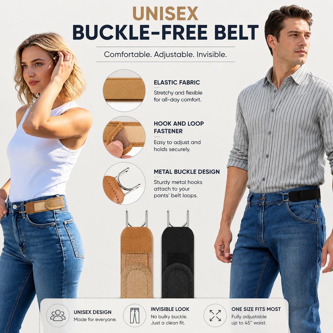 InvisiLink™ - Buckle-less Elastic Belt |🔥FLAT 50% SAVINGS🔥