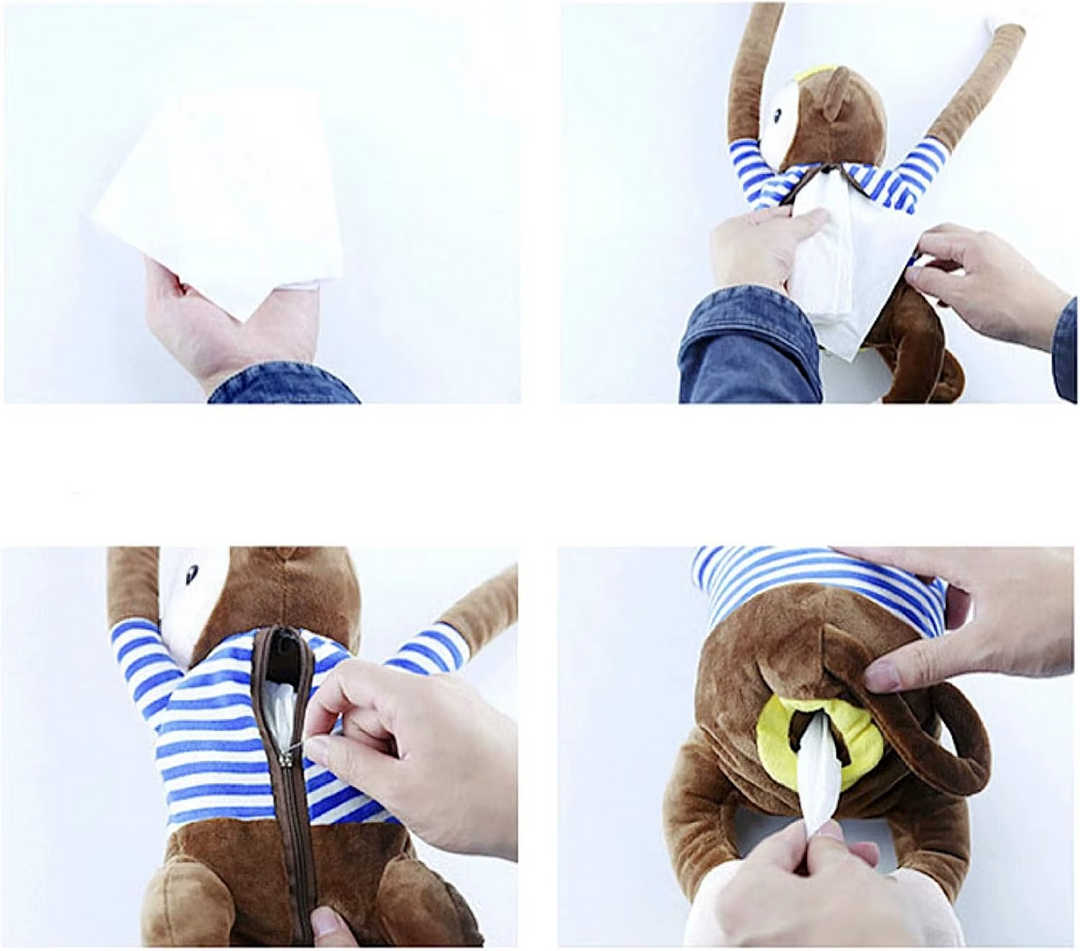 Hanging Monkey Tissue Holder