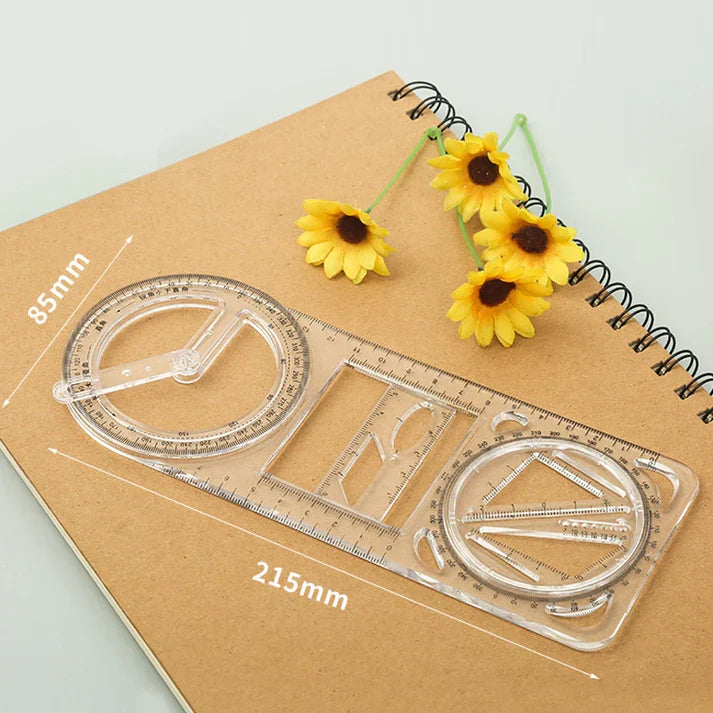 Flat Rectangle Ruler Multifunctional Geometry Ruler | 🔥FLAT 50% OFF SAVING🔥 – Homely Dezires