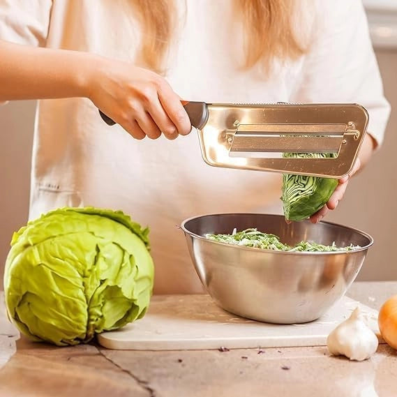 2-Blade Vegetable Cutter &amp; Slicer Multi-Functional Slicing Knife with Peeler