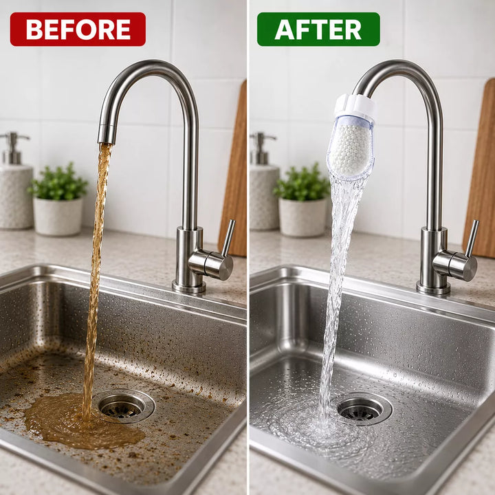 Reusable Tap Water Filter | Universal Faucet Cotton Refills | Buy 10 Get 10 Free 🔥