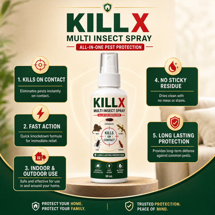 KillX Multi Insect Spray | One Protection against all Insects