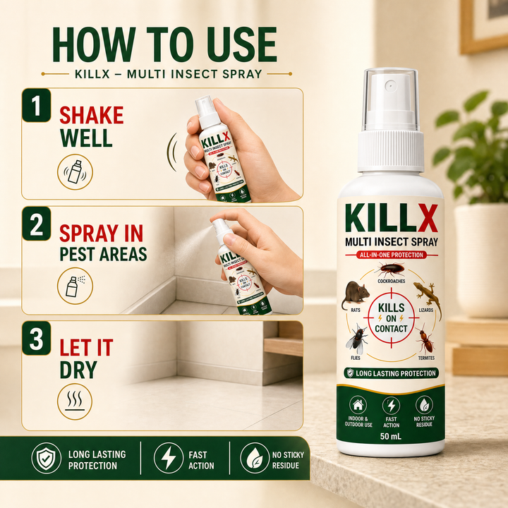 KillX Multi Insect Spray | One Protection against all Insects