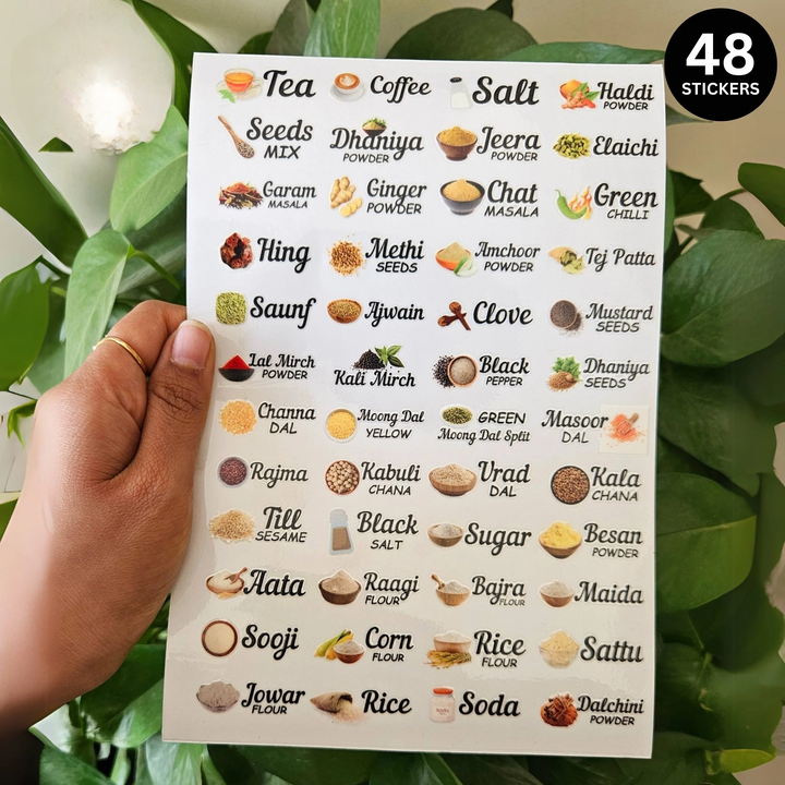 3D Permanent Kitchen Labels | Pintersty Stickers