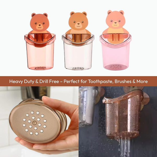 Cute Teddy Bear Toothbrush Holder | 🔥Buy 1 Get 1 Free🔥