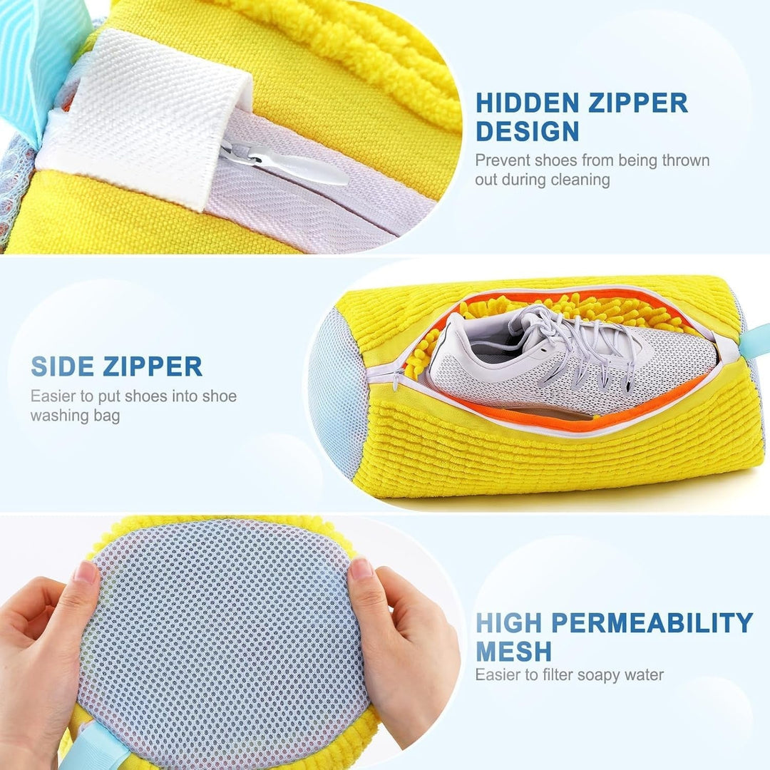 SneakyClean Shoe Washing Bag - Microfiber Cleaning Bag