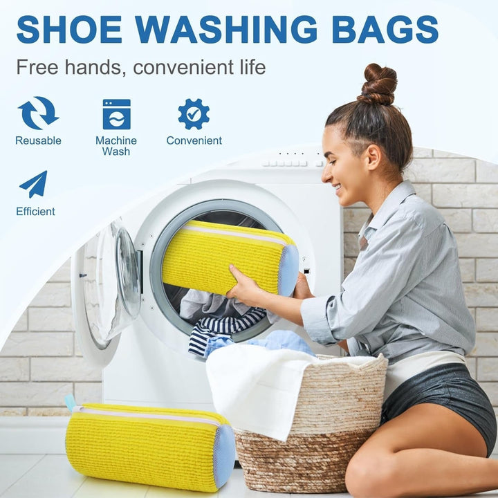 SneakyClean Shoe Washing Bag - Microfiber Cleaning Bag