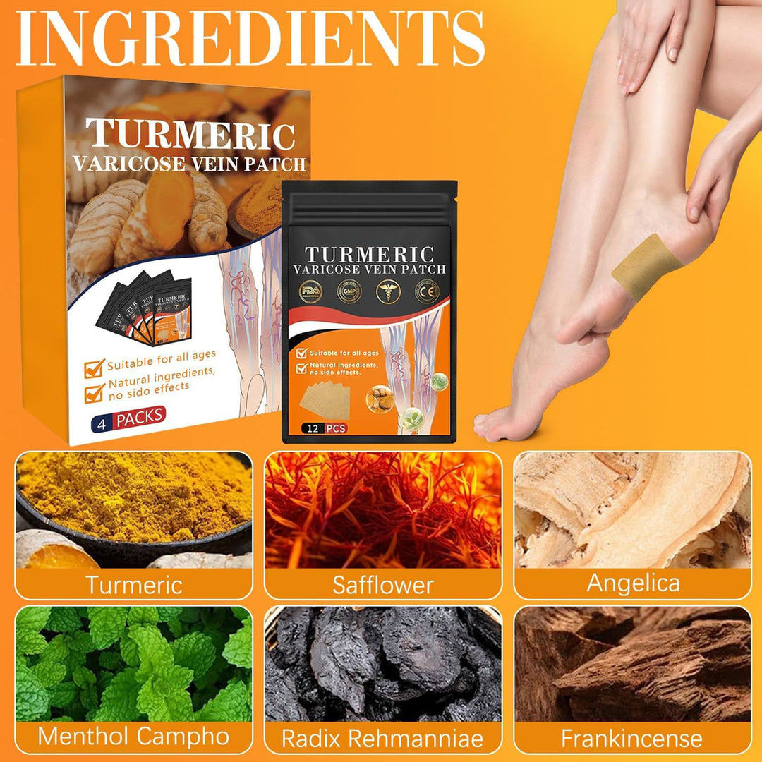 VeinEase™ -Turmeric Varicose Vein Patches | 🔥BUY 1 GET 1 FREE🔥