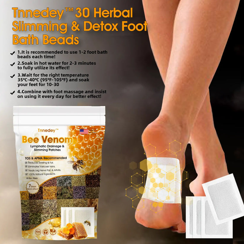 Bee Venom Lymphatic Drainage &amp; Slimming Foot Patches | 🔥Buy 1 Get 1 Free🔥