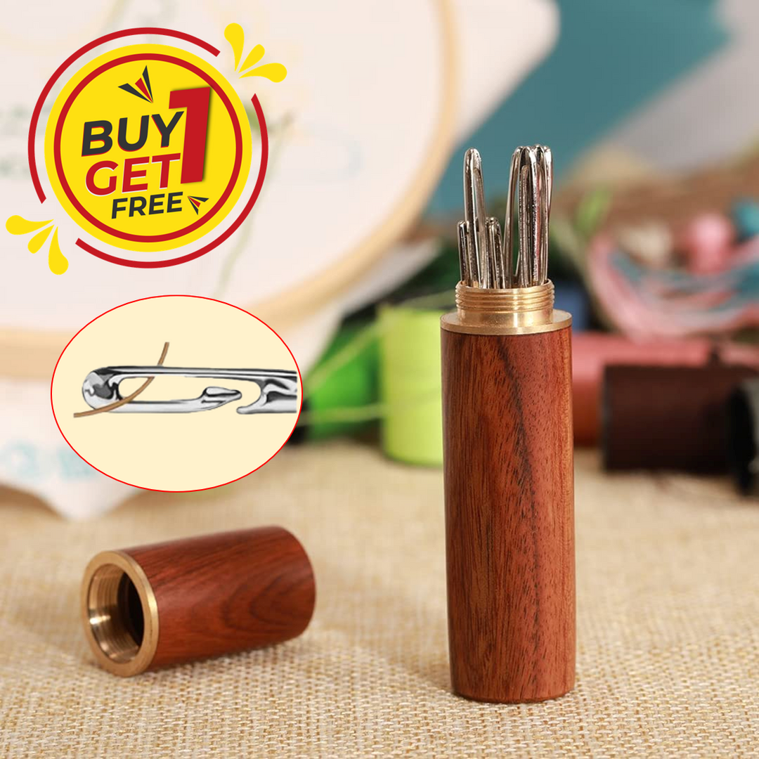 Self Threading Needles with Wooden Storage Case |🔥BUY 1 GET 1 FREE🔥