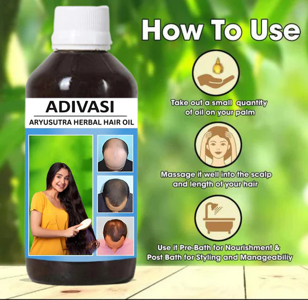 Adivasi Neelgiri Herbal Hair Oil 250ML (Buy 1 Get 1 Free)