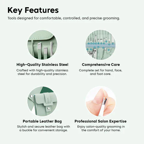 Portable Steel Nail Care Set