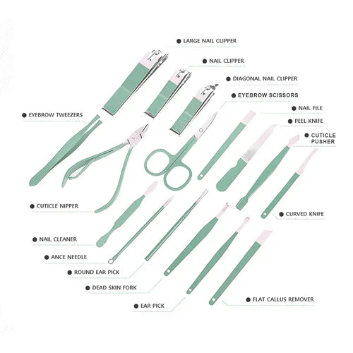 Portable Steel Nail Care Set