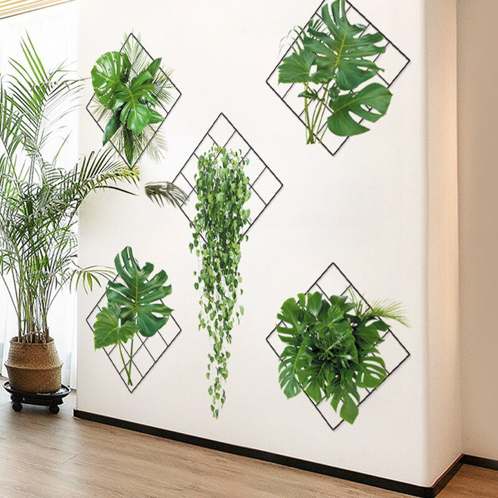 3D Wall Stickers - Plants (Pack Of 5)