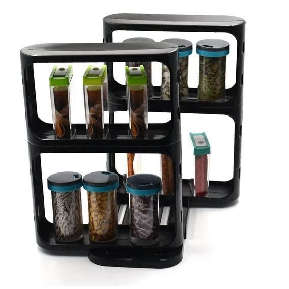 MODULAR ROTATING SPICE RACK ORGANIZER