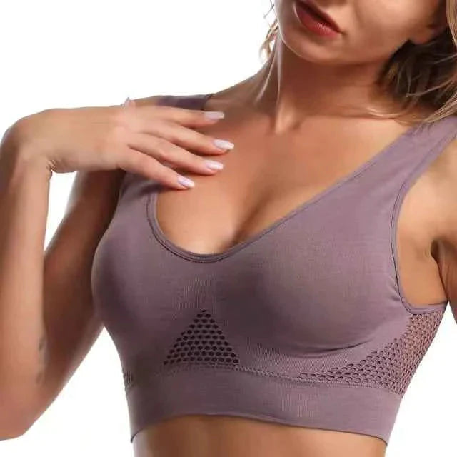 NON-PADDED COTTON AIR BRA