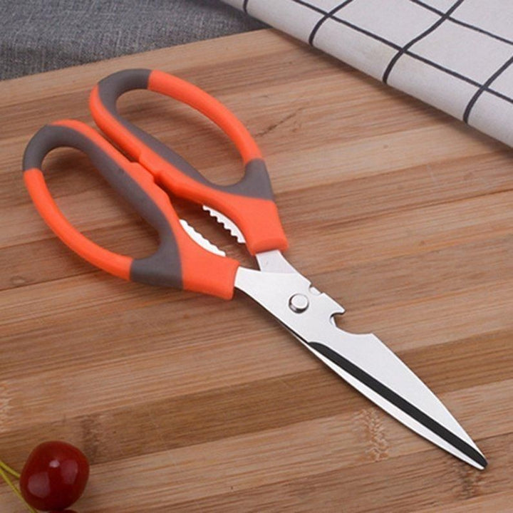 Multipurpose Meat & Vegetable Cutting Scissor Stainless Steel Scissors for Kitchen Use with Nut Cracker & Bottle Opener