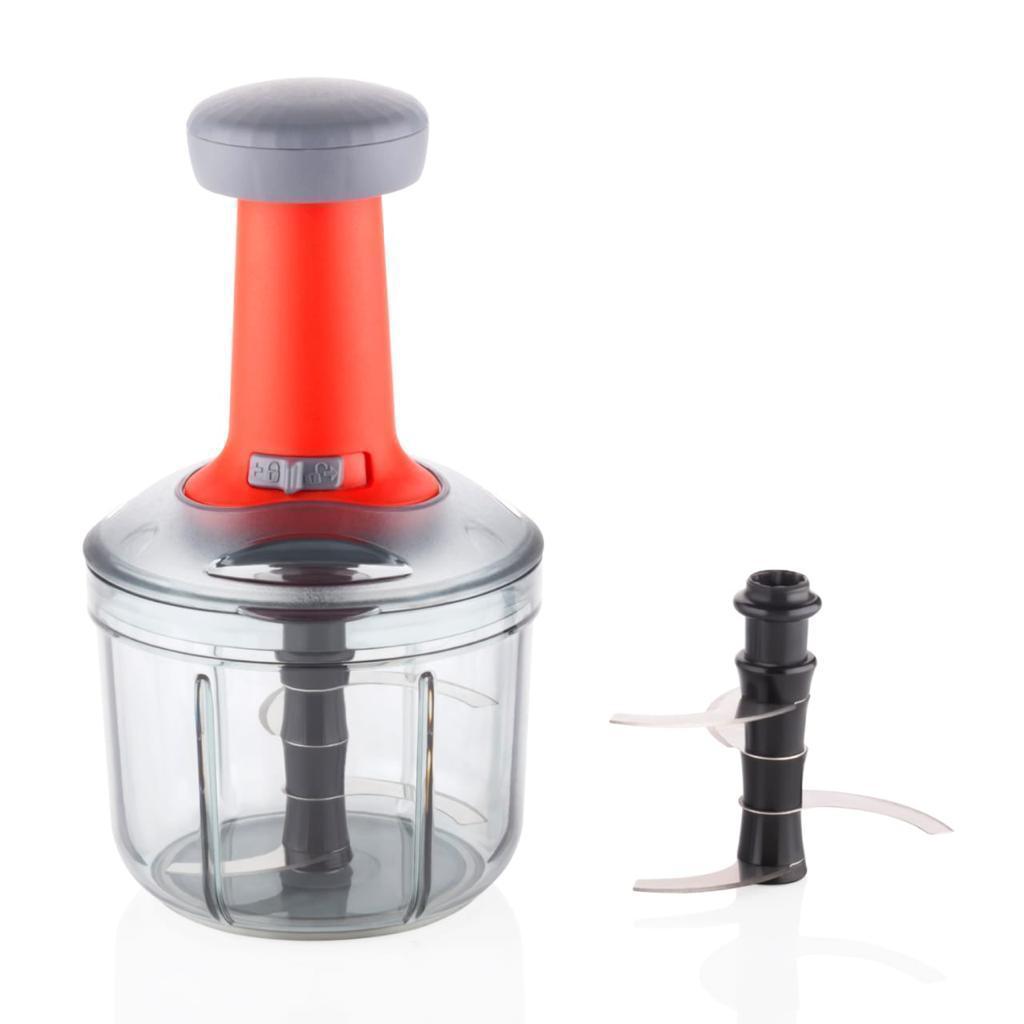 Manual Speedy Hand Press Vegetable Chopper - 1100ml Capacity