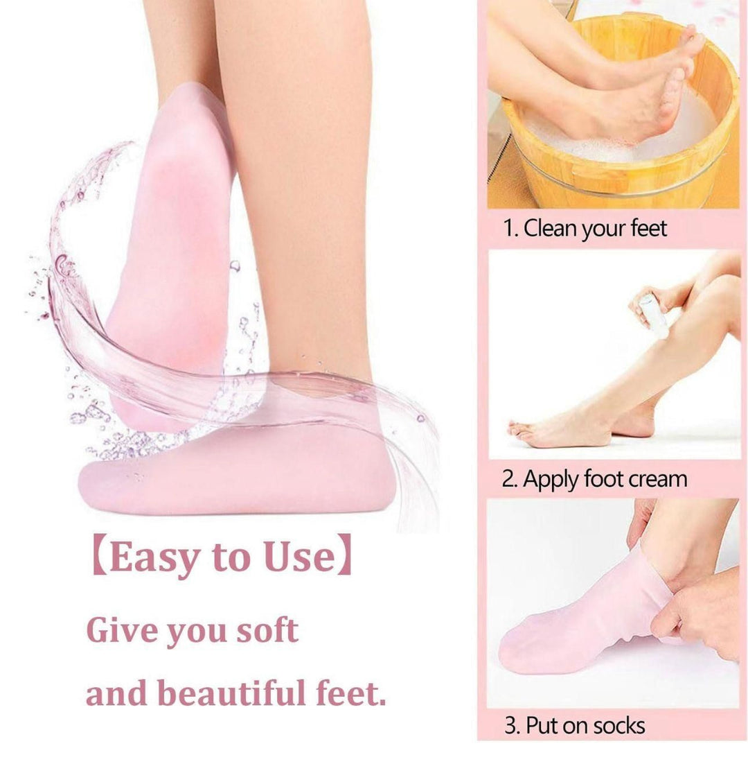 Silicone Pedicure Socks For Dry Cracked Feet