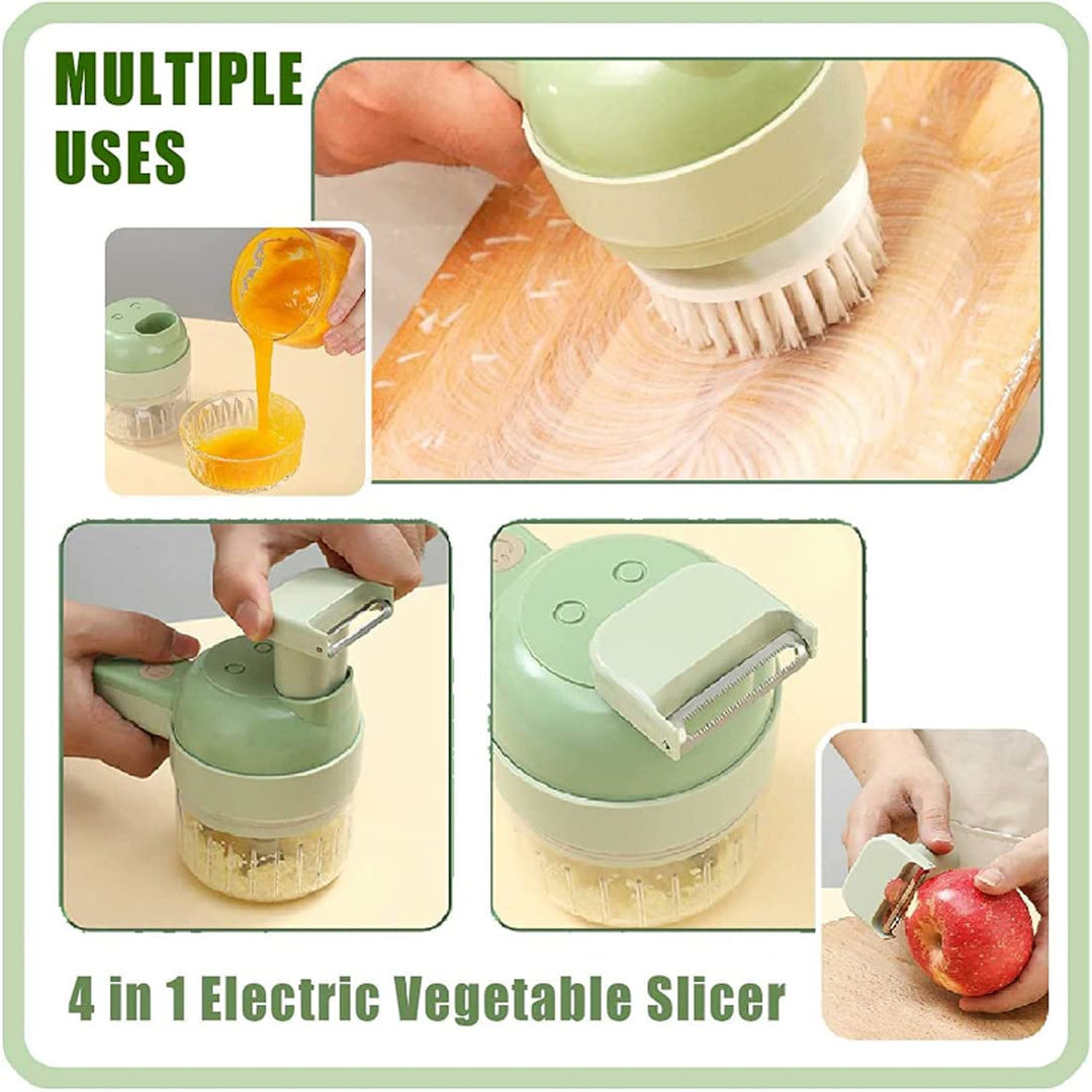 4 in 1 Portable Electric Vegetable Cutter