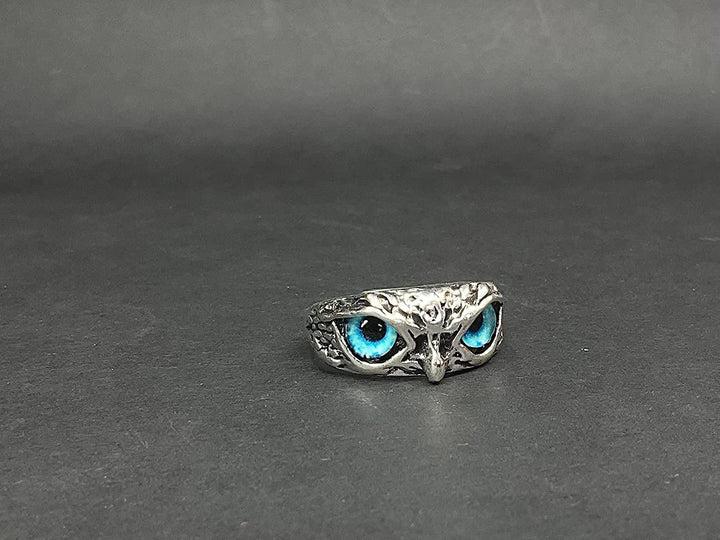 Silver Plated Owl Ring